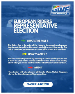 European Riders Representative : elections – Cablewakeboard.net